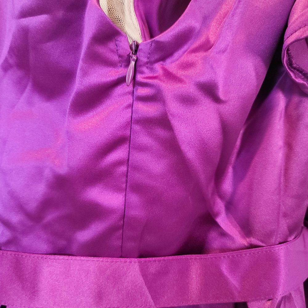 NWOT Faereisty 5XL Purple Evening Gown Zipper Back Size 5XL - Picture 4 of 5